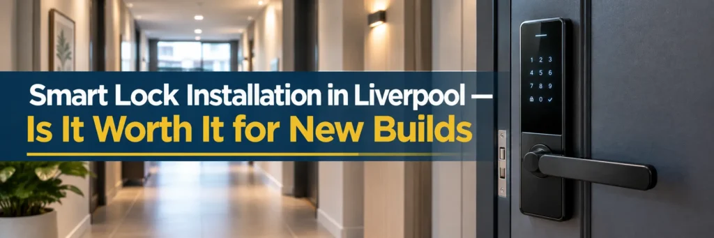 Smart lock installation in Liverpool for modern new-build homes